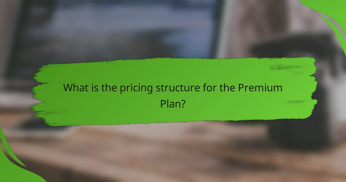 What is the pricing structure for the Premium Plan?